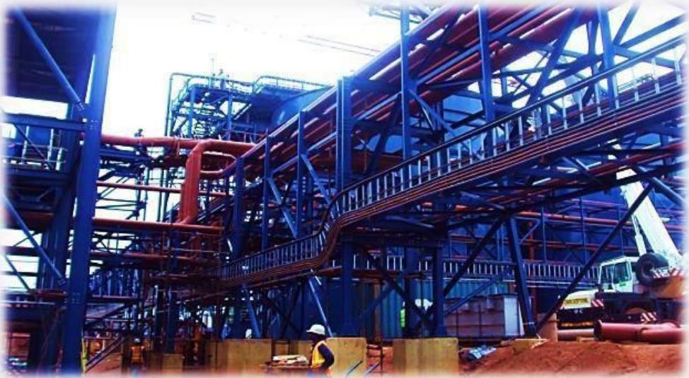 Travaux de tuyauterie GPMLS sur la mine de Tongon