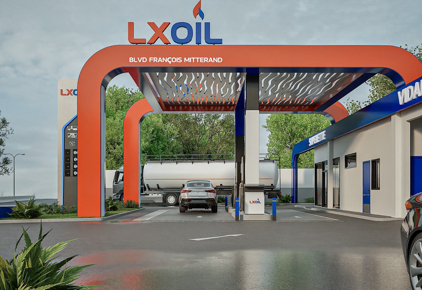 LXOIL Akouedo — Branding & mise en service