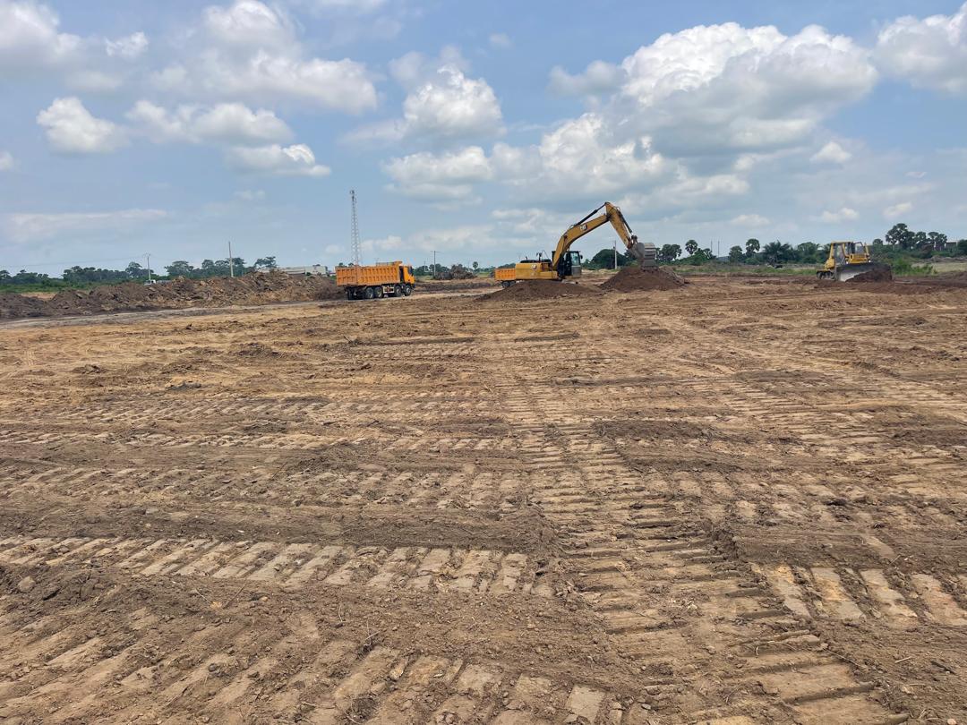 Visite de chantier à Toumodi Côté d'ivoire.